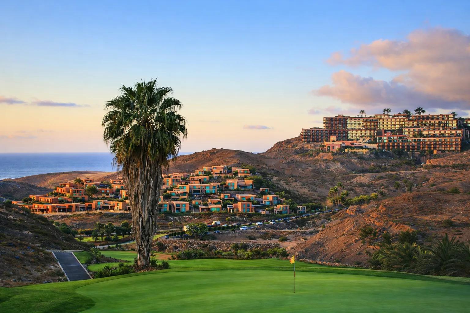 Salobre Golf, Gran Canaria — Modernt golfresort-boende med avskildhet, vulkaniskt landskap och exklusiv villa-appeal.